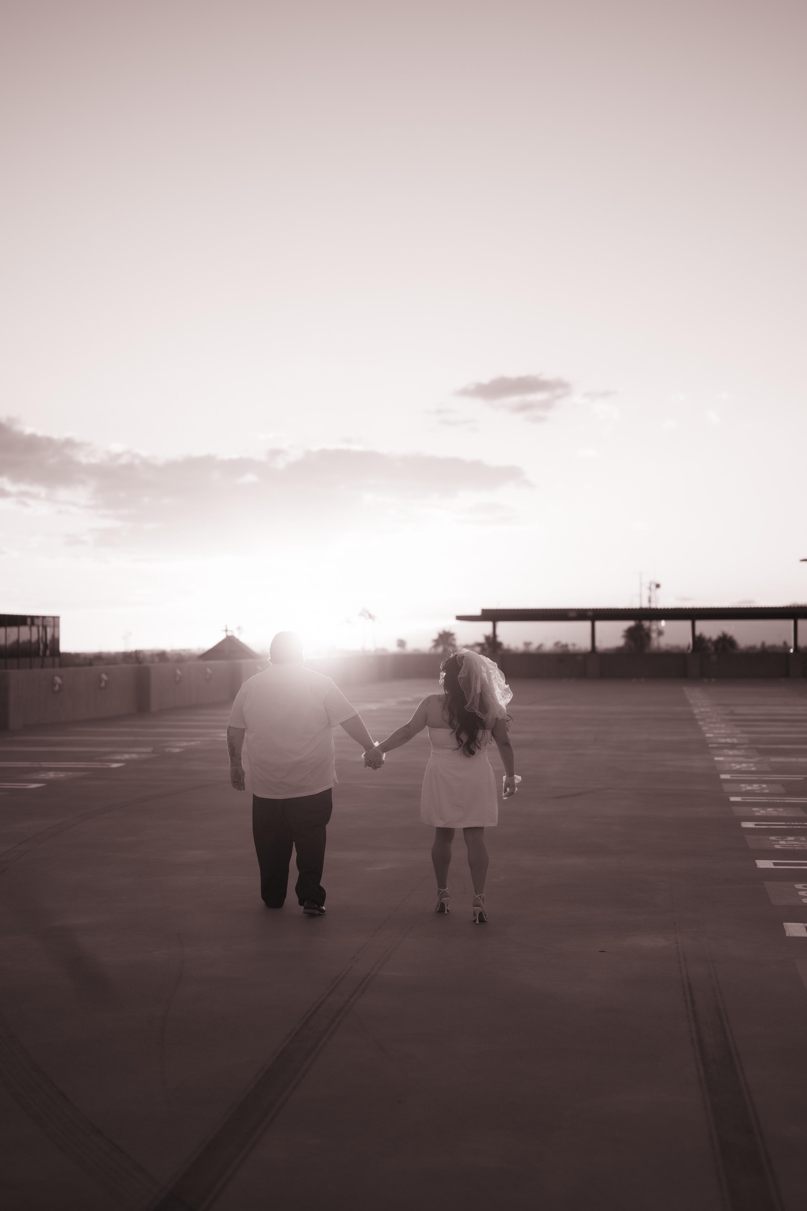Golden Hour Magic: A Romantic Engagement Session in Historic Downtown Glendale, Arizona