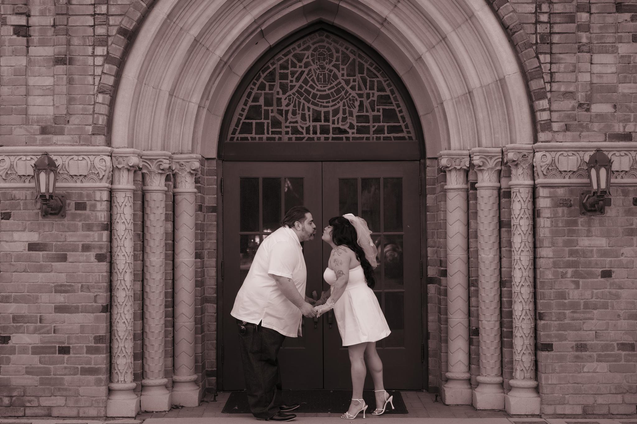Golden Hour Magic: A Romantic Engagement Session in Historic Downtown Glendale, Arizona
